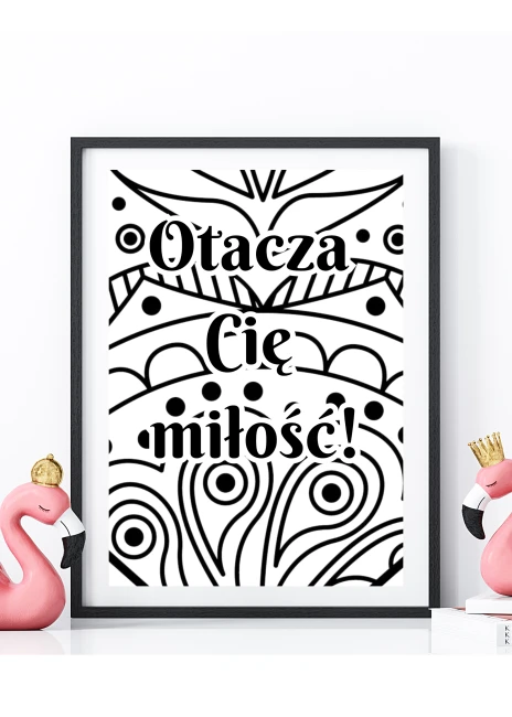 plakat-do-kolorowania-otacza-cie-milosc-ramka-flamingi.png