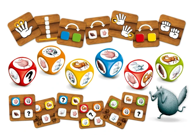 kwadratowe-plansze-i-6-kolorowych-kostek-z-rysunkami-zwierząt-z-gry-rodzinnej-superfarmer-the-dice-game.png