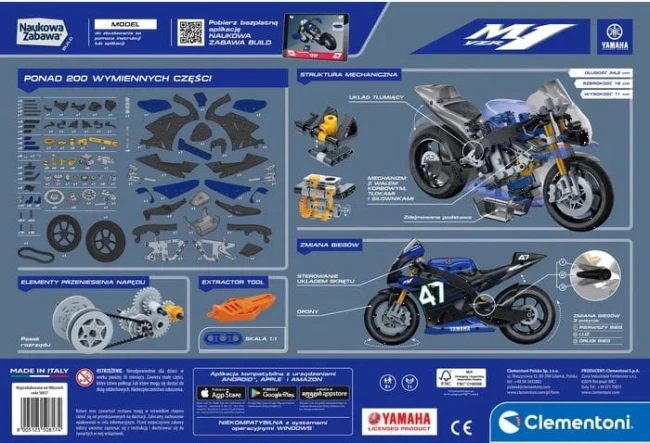 tył-czarnego-pudełka-zestawu-do-składania-Clementoni-Yamaha-m1-Laboratorium-Mechaniki.png